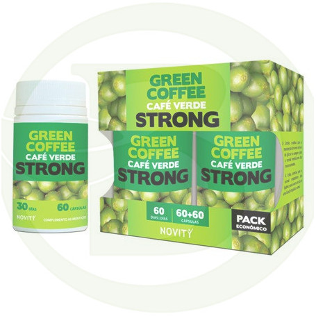 Café Verde Strong Pack Económico 60 + 60 Cápsulas Novity