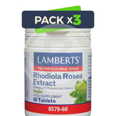 Pack 3x Rhodiola Rosea 1466Mg 60 Comprimidos Lamberts
