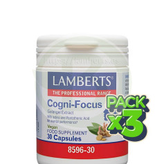 Pack 3x Cogni-Focus 30 Cápsulas Lamberts