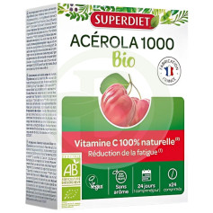 Acerola 1000 (Vitamina C) Bio 24 Comprimidos Superdiet