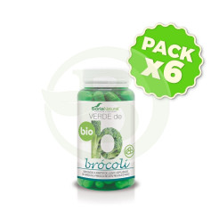 Pack 6x Verde de Brócoli BIO 80 Cápsulas Soria Natural