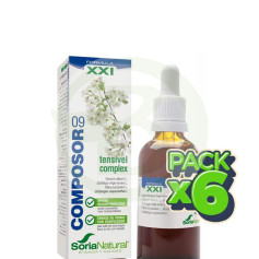 Pack 6x Composor 9 Tensivel Complex 50Ml. Soria Natural