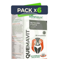 Pack 6x Quemavit 60 Comprimidos Soria Natural