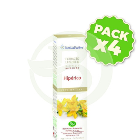 Pack 4x Extracto Lipídico de Hipérico Ecocert 500Ml. Esential Aroms