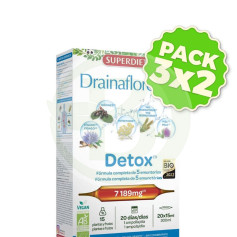 Pack 3x2 Drainaflore Bio 20 Ampollas Superdiet