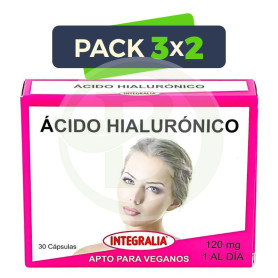 Pack 3x2 Ácido Hialurónico 30 Cápsulas Integralia
