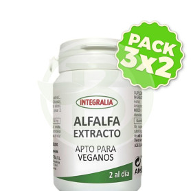 Pack 3x2 Extracto De Alfalfa 60 Cápsulas Integralia