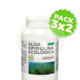 Pack 3x2 Alga Spirulina Eco 100 Cápsulas Integralia