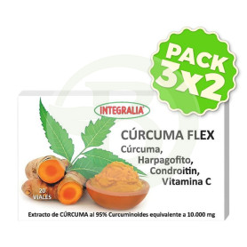 Pack 3x2 Cúrcuma Flex 20 Viales Integralia
