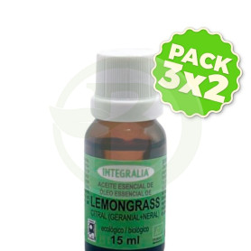Pack 3x2 Aceite Esencial De Lemongrass Eco 15Ml Integralia