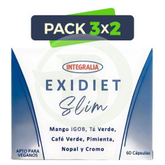 Pack 3x2 Exidiet Slim 60 Cápsulas Integralia