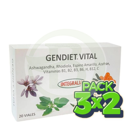 Pack 3x2 Gendiet Vital 20 Viales Integralia