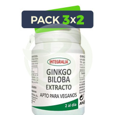 Pack 3x2 Extracto De Ginkgo 60 Cápsulas Integralia