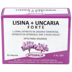 Lisina + Uncaria Forte 60 Cápsulas Integralia