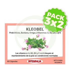 Pack 3x2 Kleobel con Probióticos 60 Cápsulas Integralia