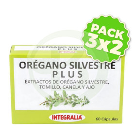 Pack 3x2 Orégano Silvestre Plus 60 Cápsulas Integralia