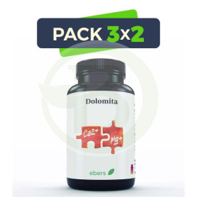 Pack 3x2 Dolomita 800 Mg 100 Comp Ebers