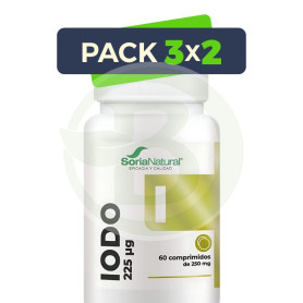 Pack 3x2 Iodo Liberación Sostenida 60 Comprimidos Soria Natural