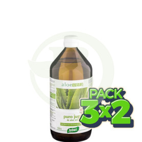 Pack 3x2 Aloe Vera Jugo 1Lt. Santiveri