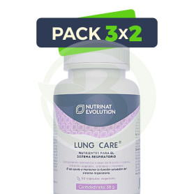 Pack 3x2 Lung Care 60 Cápsulas Vegetales Nutrinat Evolution