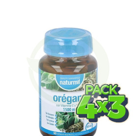 Pack 4x3 Orégano Complex 1500Mg 60 Cápsulas Naturmil
