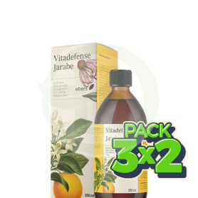 Pack 3x2 Vitadefense Jarabe 250 Ml Ebers