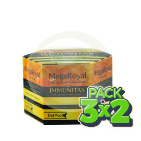 Pack 3x2 Megaroyal Inmunitas 20 Ampollas Dietmed