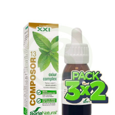 Pack 3x2 Composor 13 Oxiur Complex Formula Xxi Soria Natural