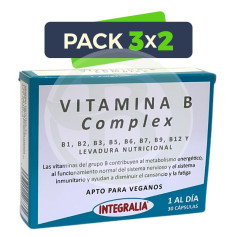 Pack 3x2 Vitamina B Complex 30 Cápsulas Integralia