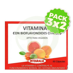 Pack 3x2 Vitamina C con Bioflavonoides 60 Cápsulas Integralia