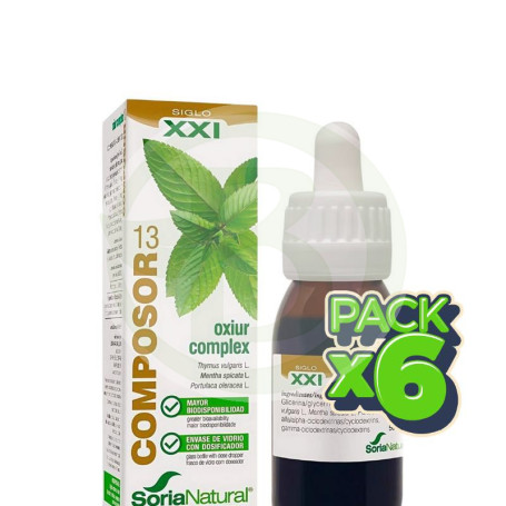 Pack 6x Composor 13 Oxiur Complex Formula Xxi Soria Natural