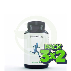 Pack 3x2 L-Carnitina 500 Mg 60 Cáps Ebers