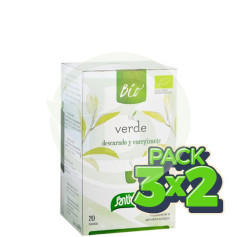Pack 3x2 Sanaflor Té Verde Bio 20 Filtros Santiveri