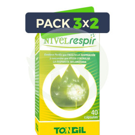 Pack 3x2 Nivel Respir 40 Capsulas Tongil