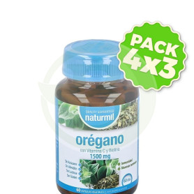 Pack 4x3 Orégano Complex 1500Mg 60 Cápsulas Naturmil
