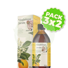 Pack 3x2 Vitadefense Jarabe 250 Ml Ebers
