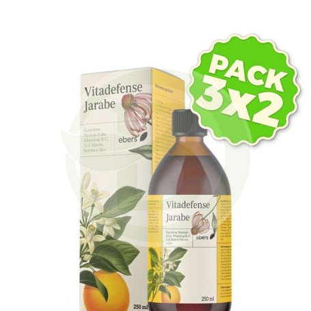 Pack 3x2 Vitadefense Jarabe 250 Ml Ebers