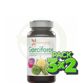 Pack 3x2 Garciforce 600Mg. 60 Cápsulas Mundo Natural