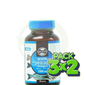 Pack 3x2 Aceite de Pescado Omega 3 1000Mg. 60 Perlas Naturmil