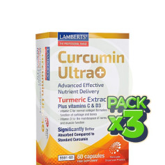 Pack 3x Curcumin Ultra + 60 Cápsulas Lamberts