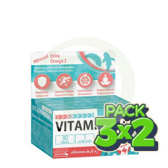 Pack 3x2 Vitamineral A/Z Total 30 Cápsulas Dietmed