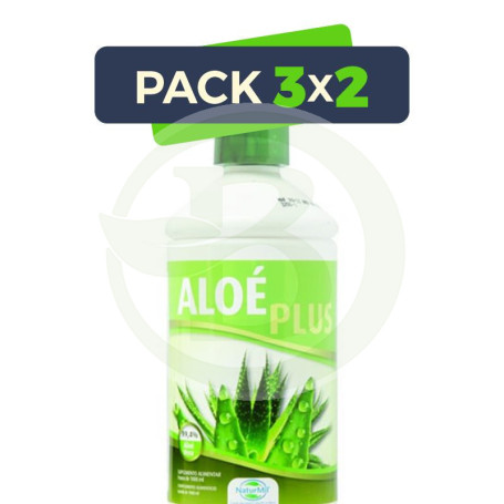 Pack 3x2 Aloe Plus Zumo Natural 1000Ml. Naturmil