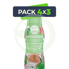 Pack 4x3 Drenalight Sacia & Drena 600Ml Dietmed