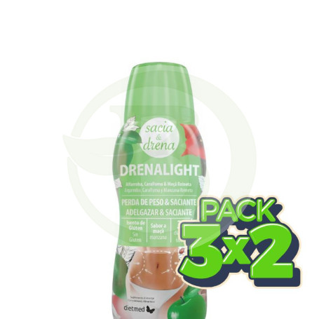 Pack 3x2 Drenalight Sacia & Drena 600Ml Dietmed