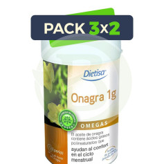 Pack 3x2 Onagra 1000Mg 120 Perlas Dietisa