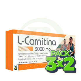 Pack 3x2 L-Carnitina 3.000Mg. 20 Viales Tegor