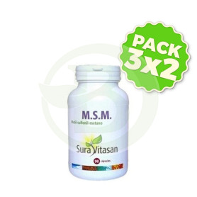 Pack 3x2 MSM 850Mg. 90 Cápsulas Sura Vitasan