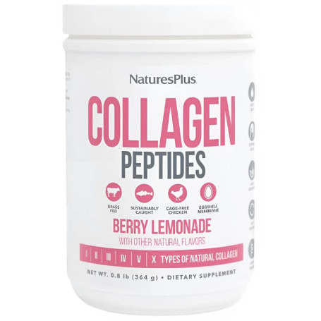 Collagen Peptides Berry Lemonade 322G Natures Plus
