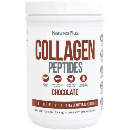 Collagen Peptides Chocolate 378G Natures Plus