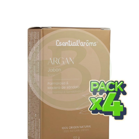 Pack 4x Jabon Argan Esential Cosmos 100Gr Esential Aroms